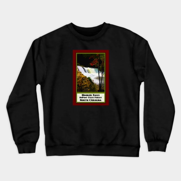 Vintage Travel Hooker Falls Crewneck Sweatshirt by candhdesigns